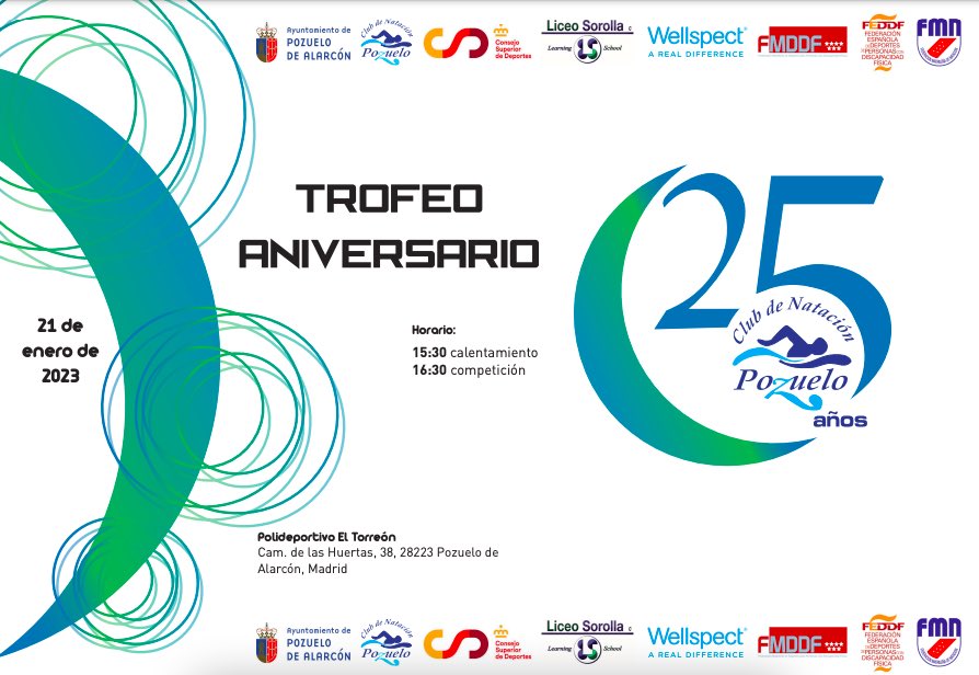 El CN Pozuelo celebra su 25 aniversario rodeado de estrellas de la nataci&oacute;n