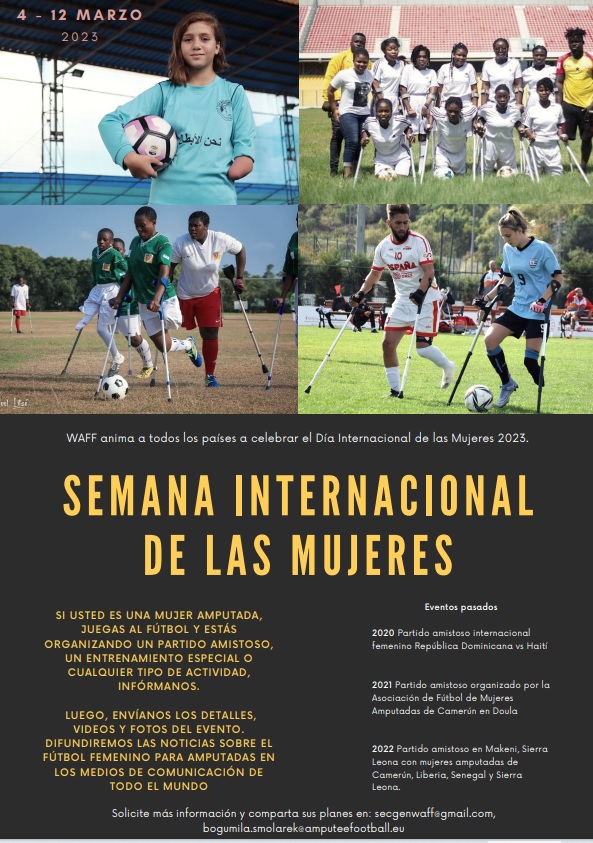 Las futbolistas amputadas, protagonistas de la Semana Internacional de las Mujeres
