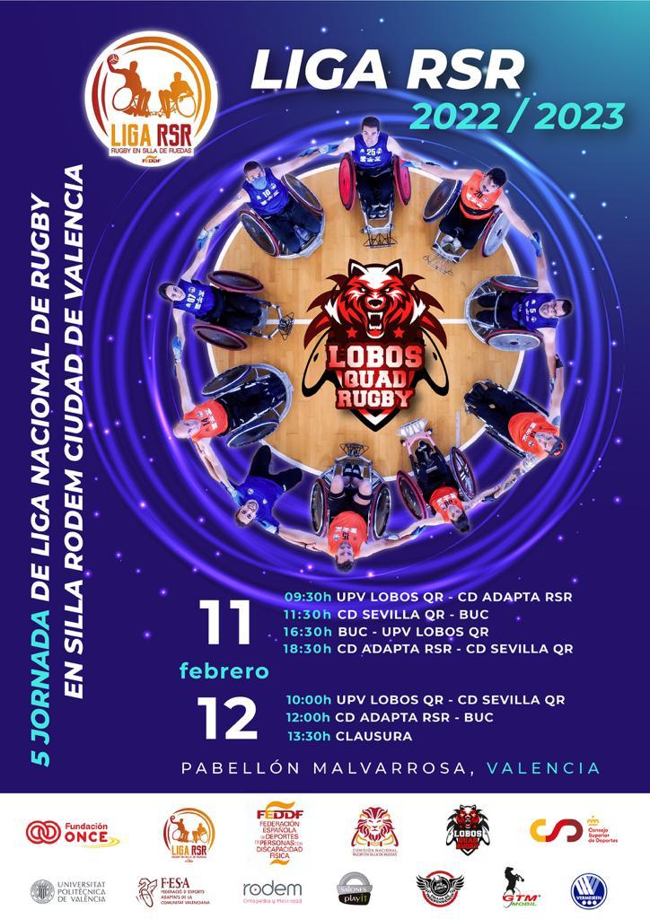 Los aspirantes a la final four de la Liga de rugby en silla se ponen en marcha en Valencia