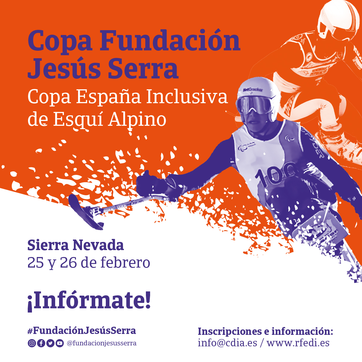 Copa Espa&ntilde;a inclusiva Fundaci&oacute;n Jes&uacute;s Serra en Sierra Nevada
