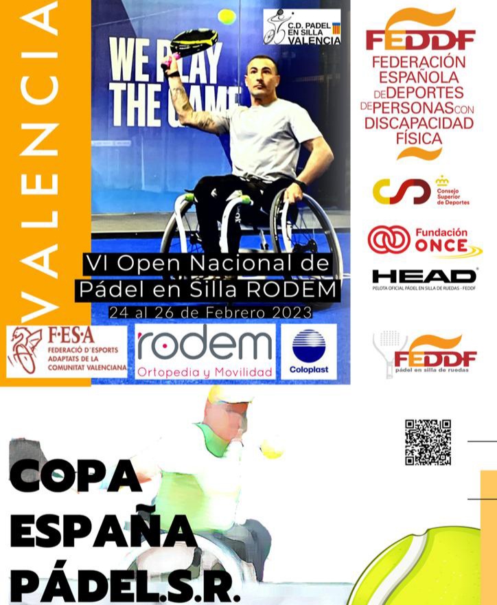 Listado de inscritos para el VI Open Nacional de p&aacute;del en silla de ruedas RODEM