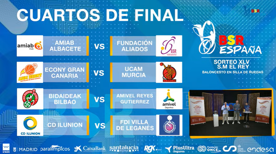 Definidos los emparejamientos de cuartos de final de la Copa del Rey BSR