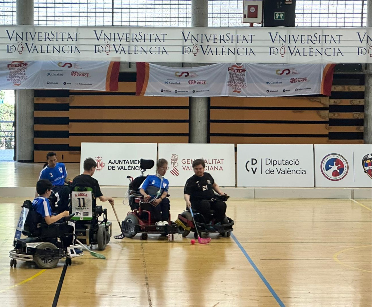 Dracs CEA, invicto la primera jornada de la Liga de hockey en silla de ruedas el&eacute;ctrica