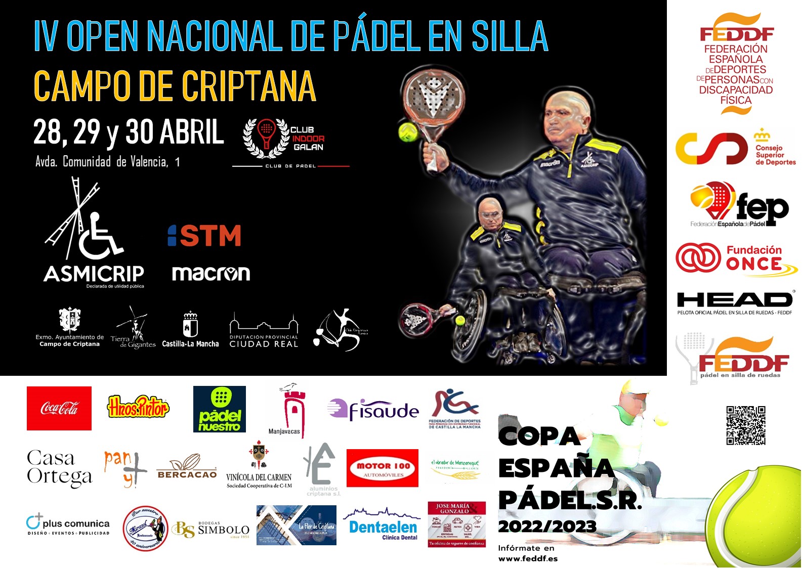 Listado de inscritos para el IV Open Nacional Tierra de Gigantes.