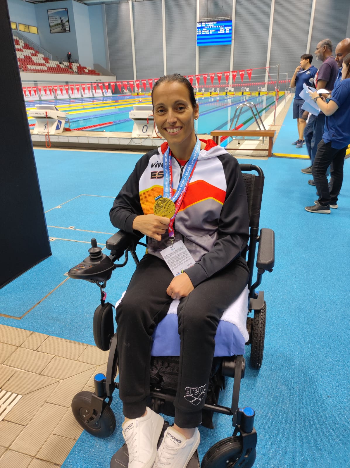Teresa Perales logra el oro en los 50 braza de las Series Mundiales de Singapur