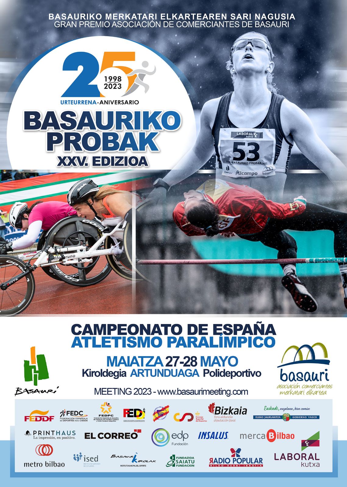 El Campeonato de Espa&ntilde;a re&uacute;ne en Basauri a las estrellas del atletismo paral&iacute;mpico