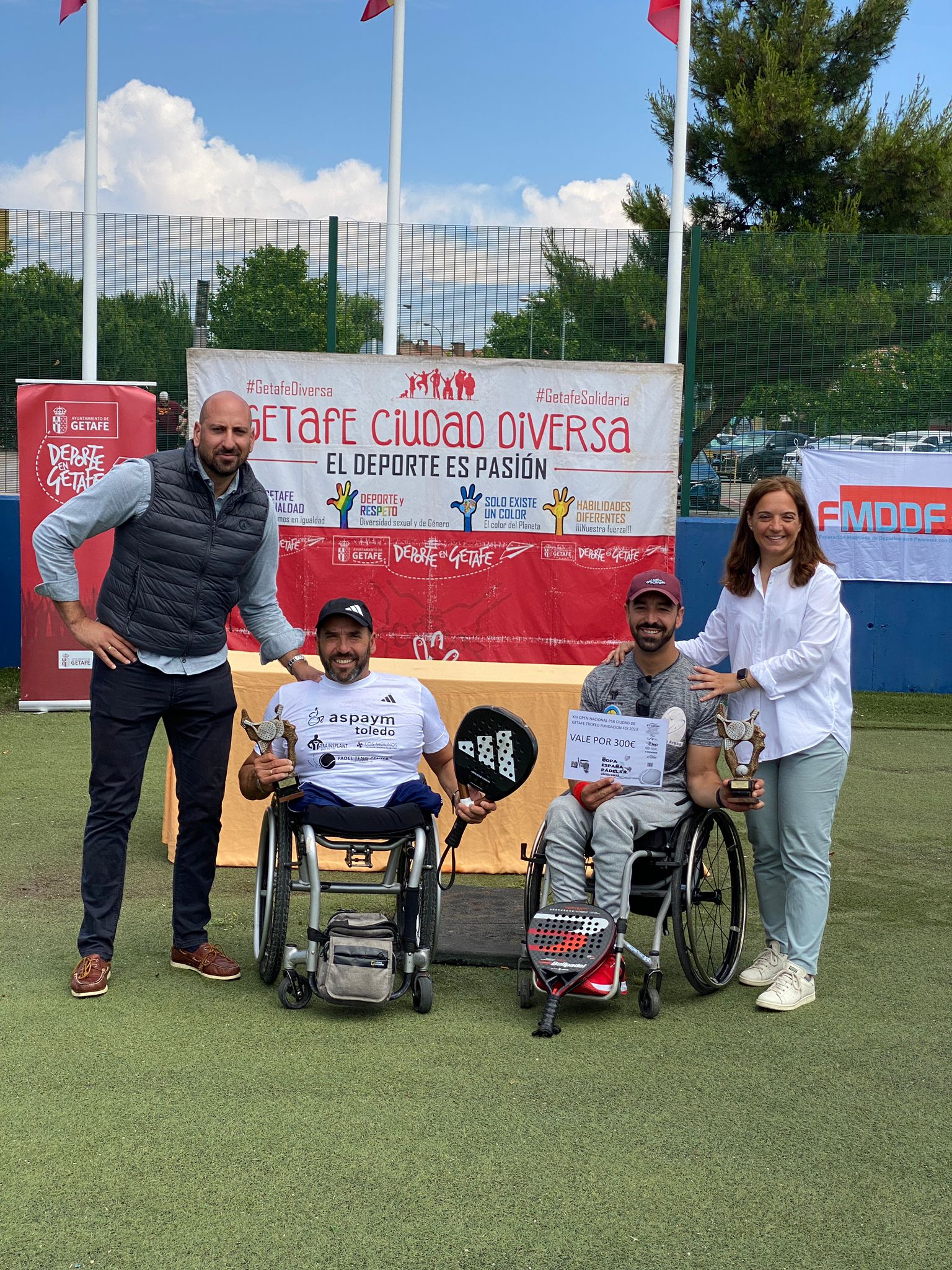 Oscar Agea y Coco Bernal ganan el XIII Open Nacional de p&aacute;del en silla Ciudad de Getafe-Fundaci&oacute;n FDI