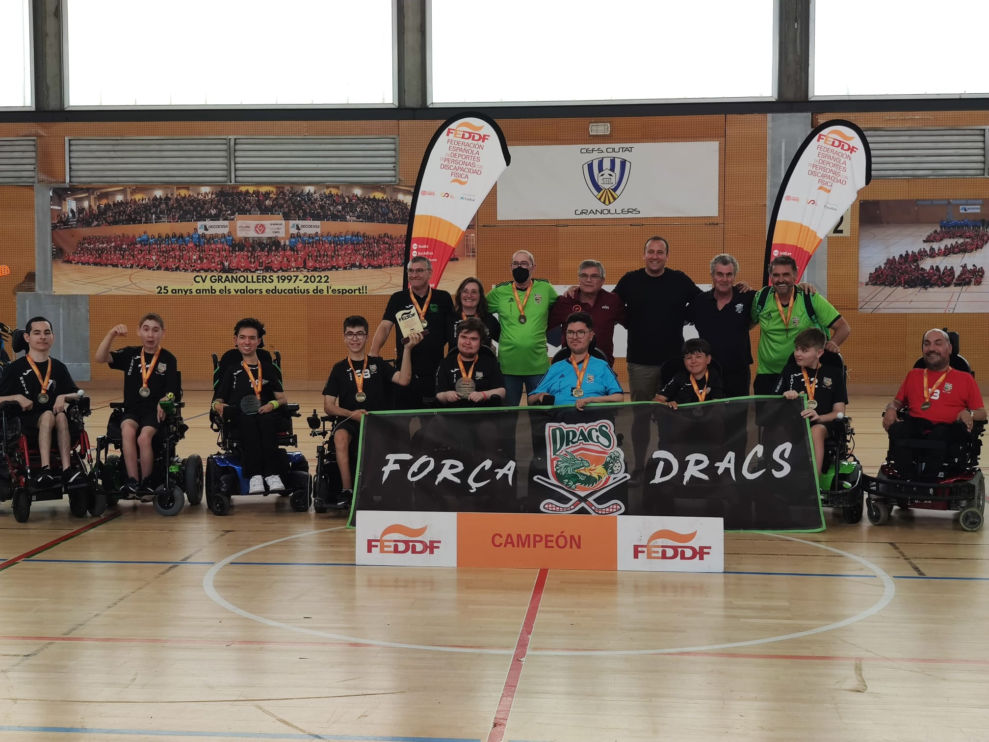 Dracs CEA, campe&oacute;n de la I Liga nacional de clubes de hockey en silla de ruedas el&eacute;ctrica 