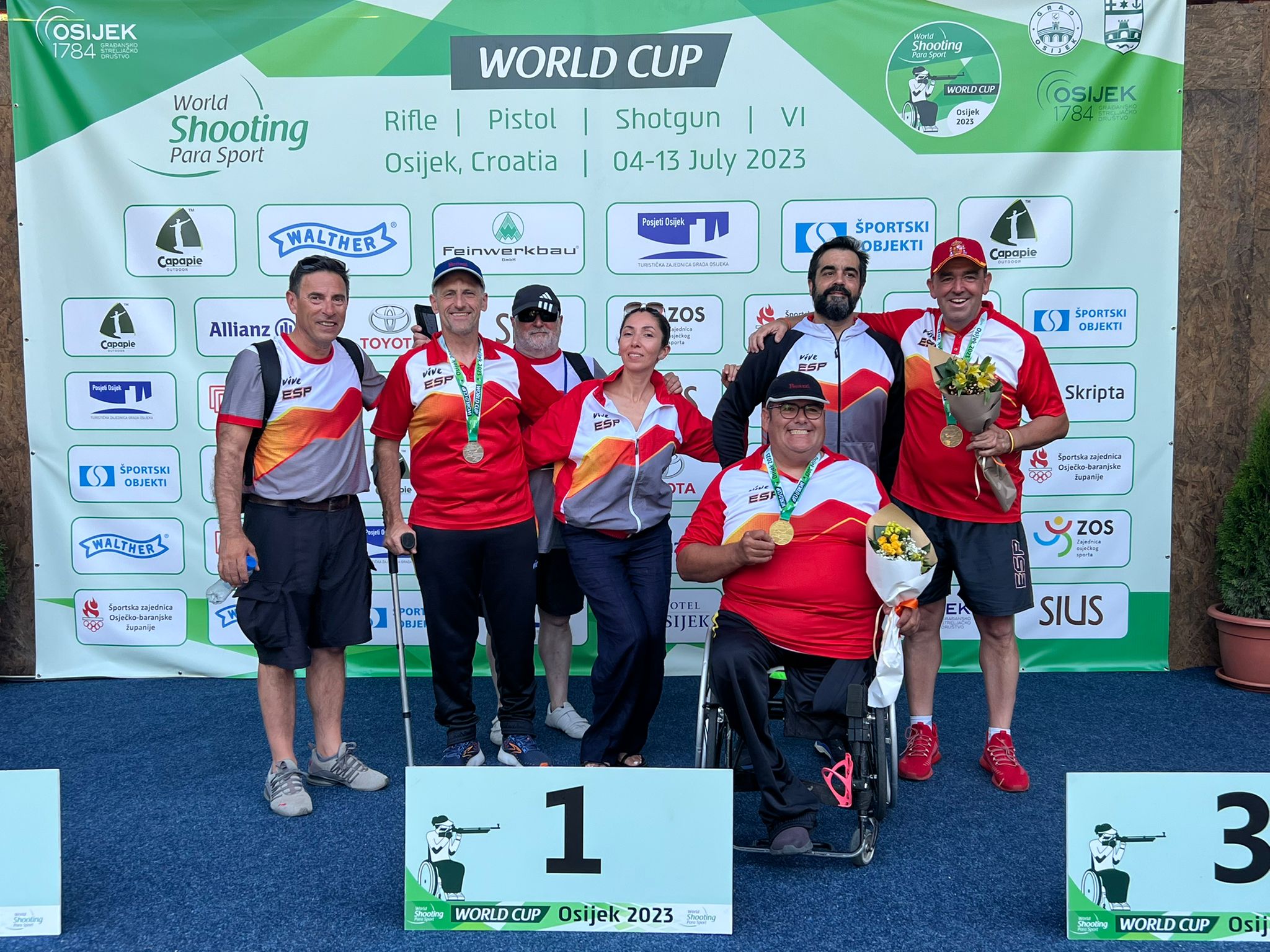 Saavedra, Albendea, Oloriz y Becker, medallistas en la Copa del Mundo de tiro de Osijek