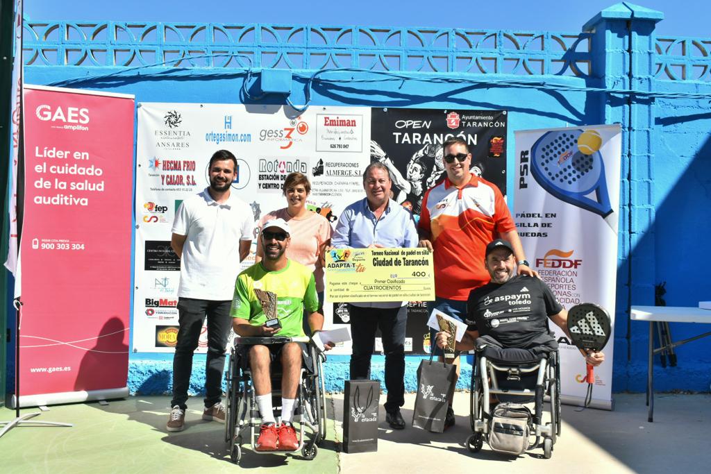 Oscar Agea y Coco Bernal se imponen en el II Open Nacional de p&aacute;del en silla Ciudad de Taranc&oacute;n