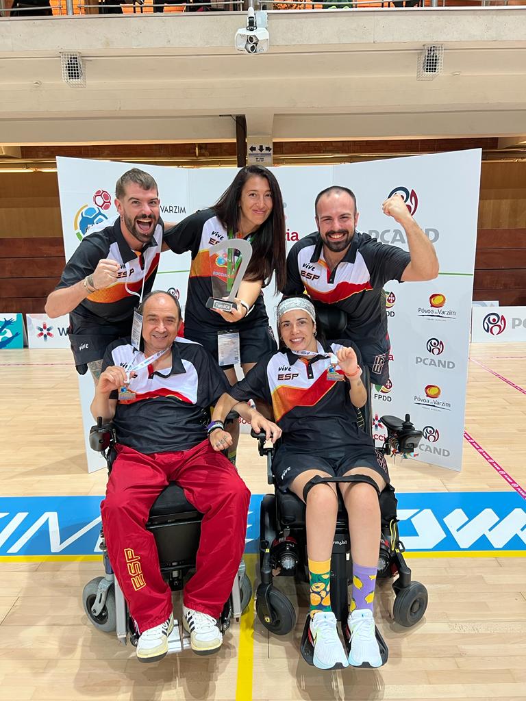 Vasile Agache y Sara Aller se cuelgan la plata en la Copa del Mundo de boccia de Povoa do Varzim