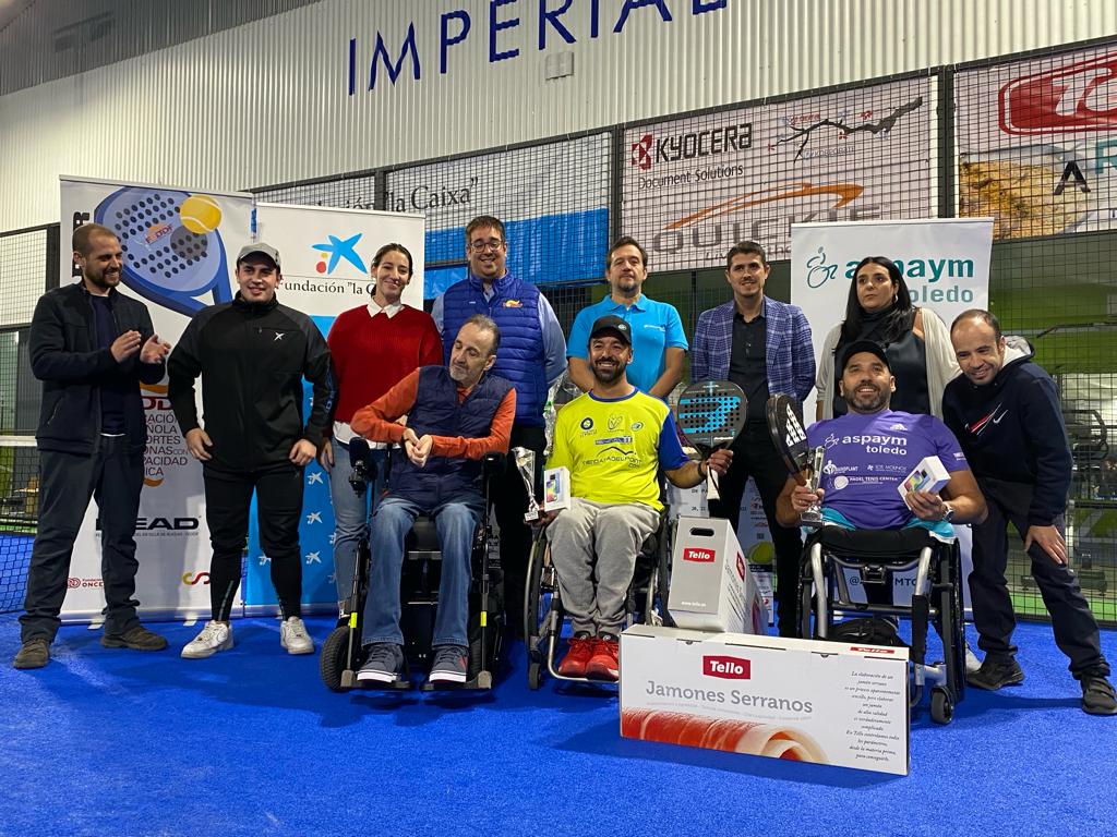 Oscar Agea y Coco Bernal, campeones del VII Open Nacional de p&aacute;del en silla Aspaym Toledo