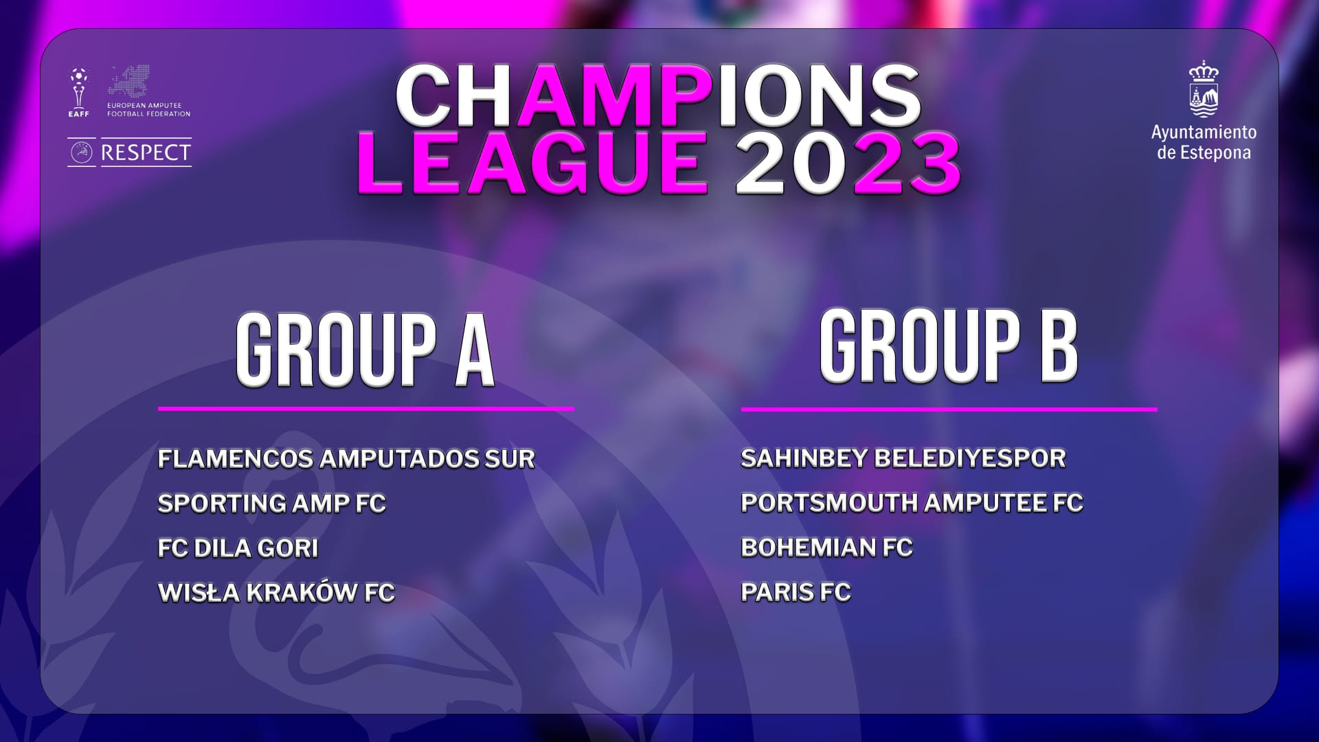 Flamencos Amputados Sur, anfitri&oacute;n en Estepona de la Liga de Campeones