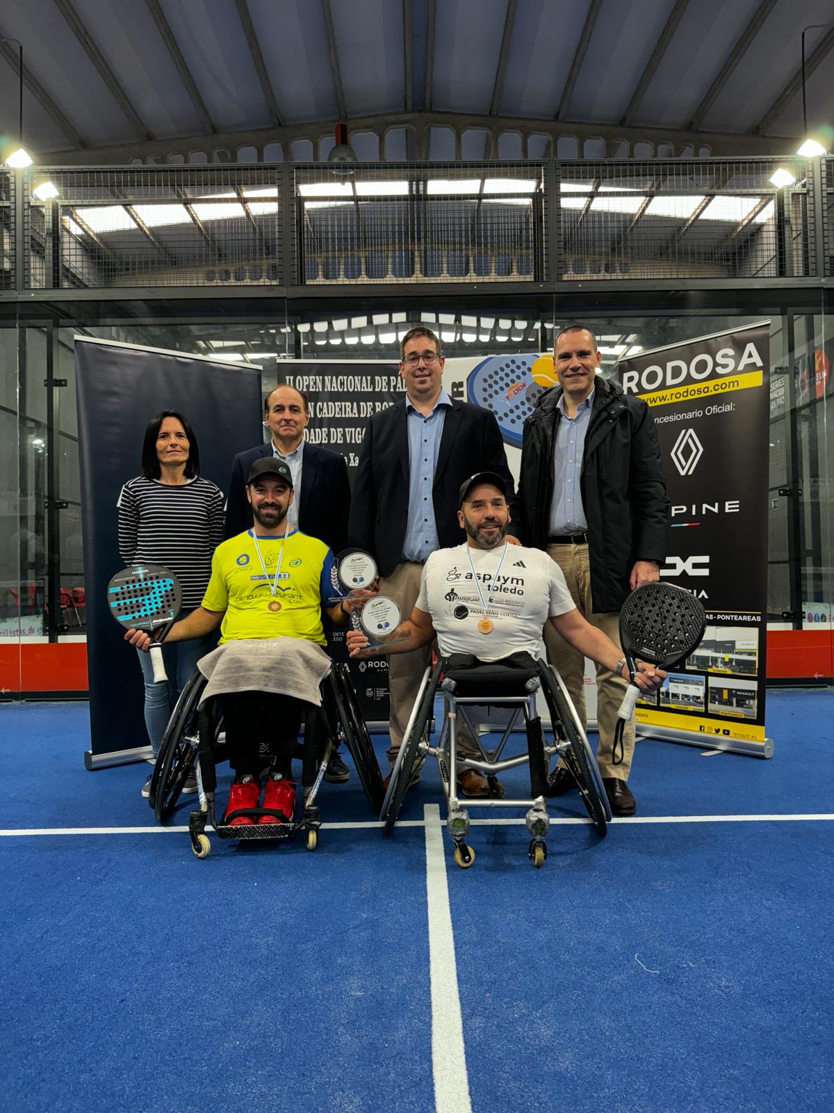 Francisco Bernal y Oscar Agea, campeones del II Open Nacional de p&aacute;del en silla Ciudad de Vigo