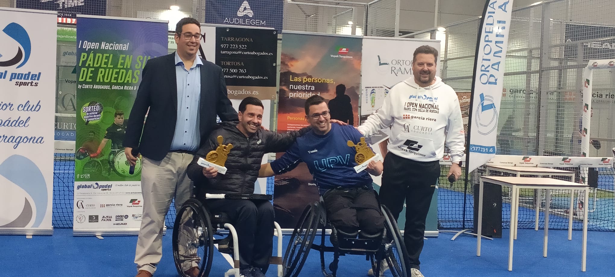 Topher Trivi&ntilde;o y Javier Navarro, ganadores del I Open Global P&aacute;del Sport de Reus 