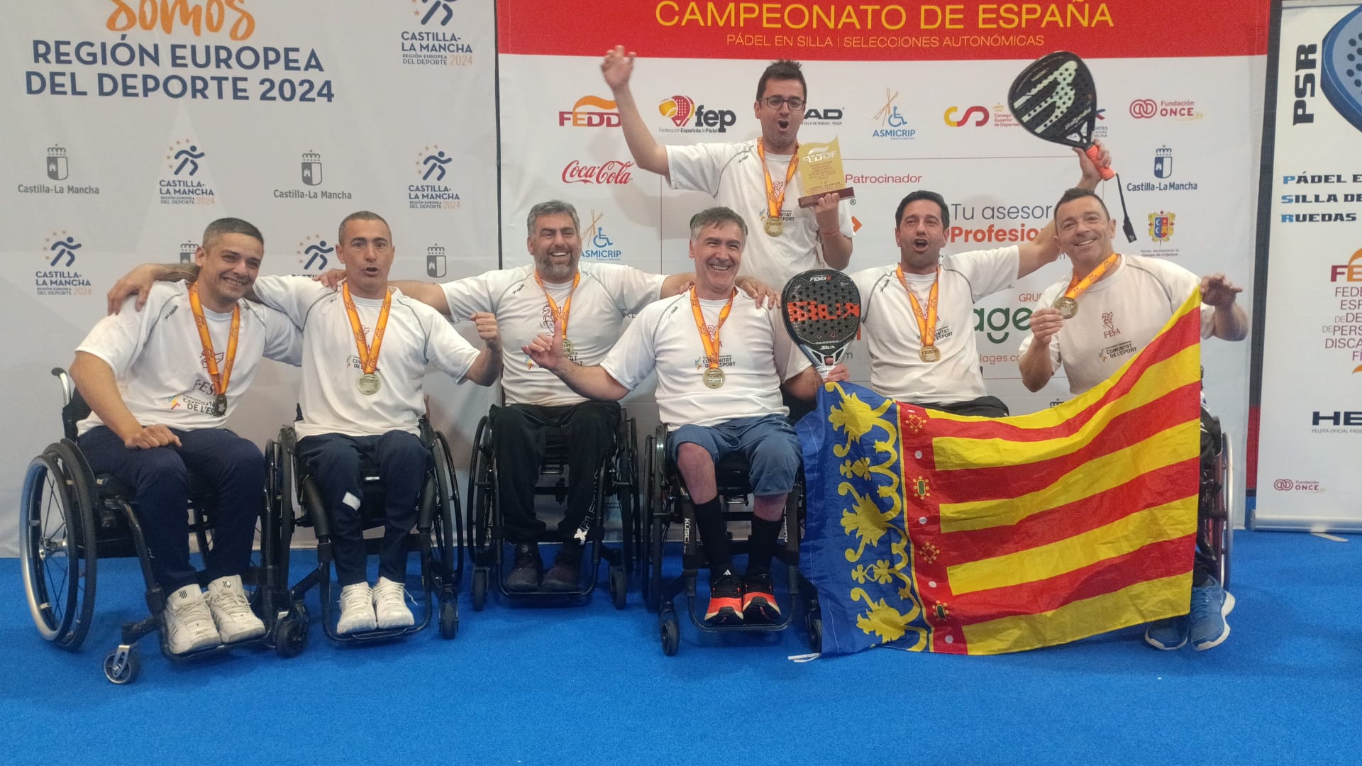 La Comunidad Valenciana, vencedora del Campeonato de Espa&ntilde;a de p&aacute;del en silla de ruedas de selecciones auton&oacute;micas