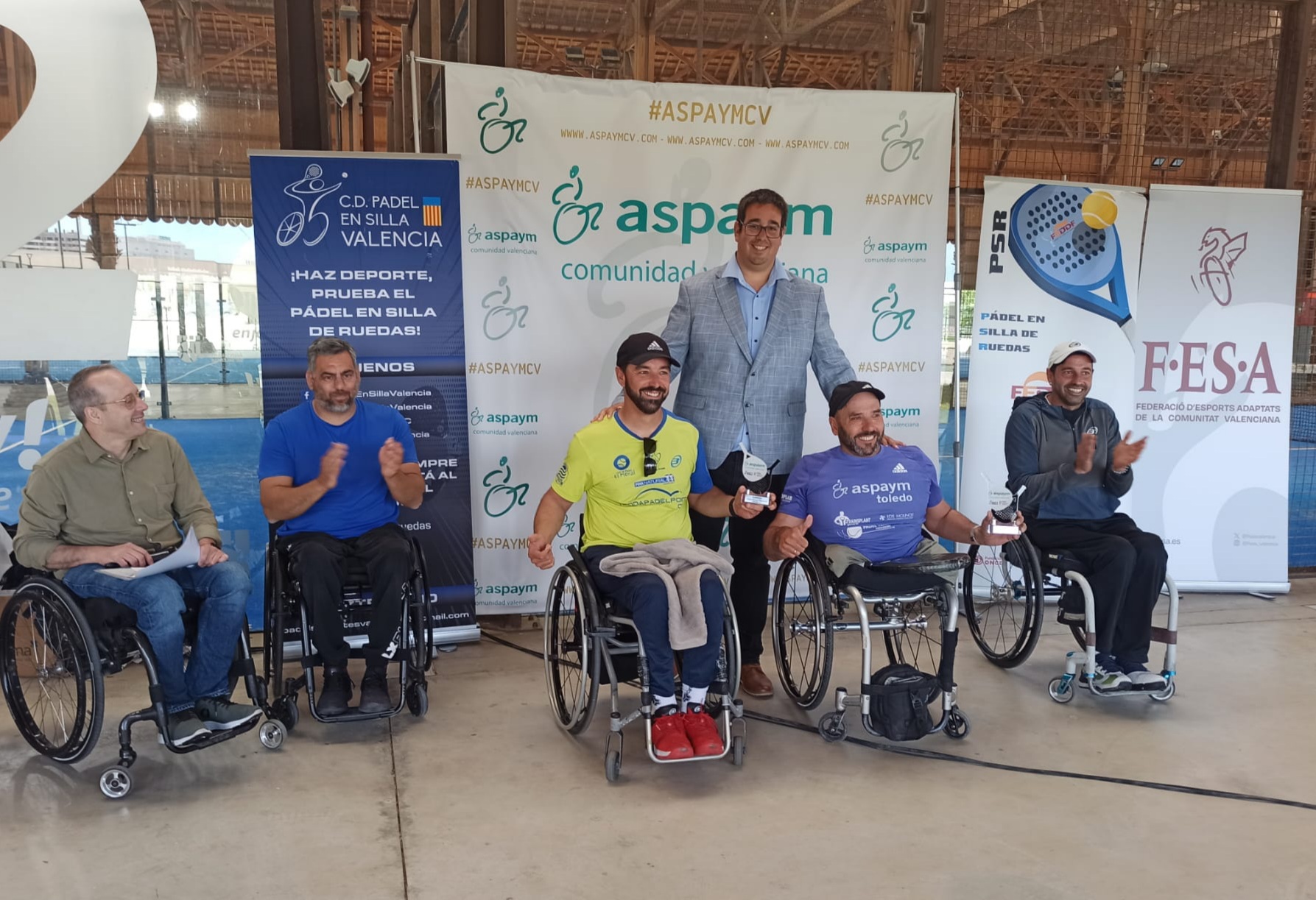 Oscar Agea y Coco Bernal, campeones del M&aacute;ster de P&aacute;del en silla de ruedas Aspaym Comunidad Valenciana