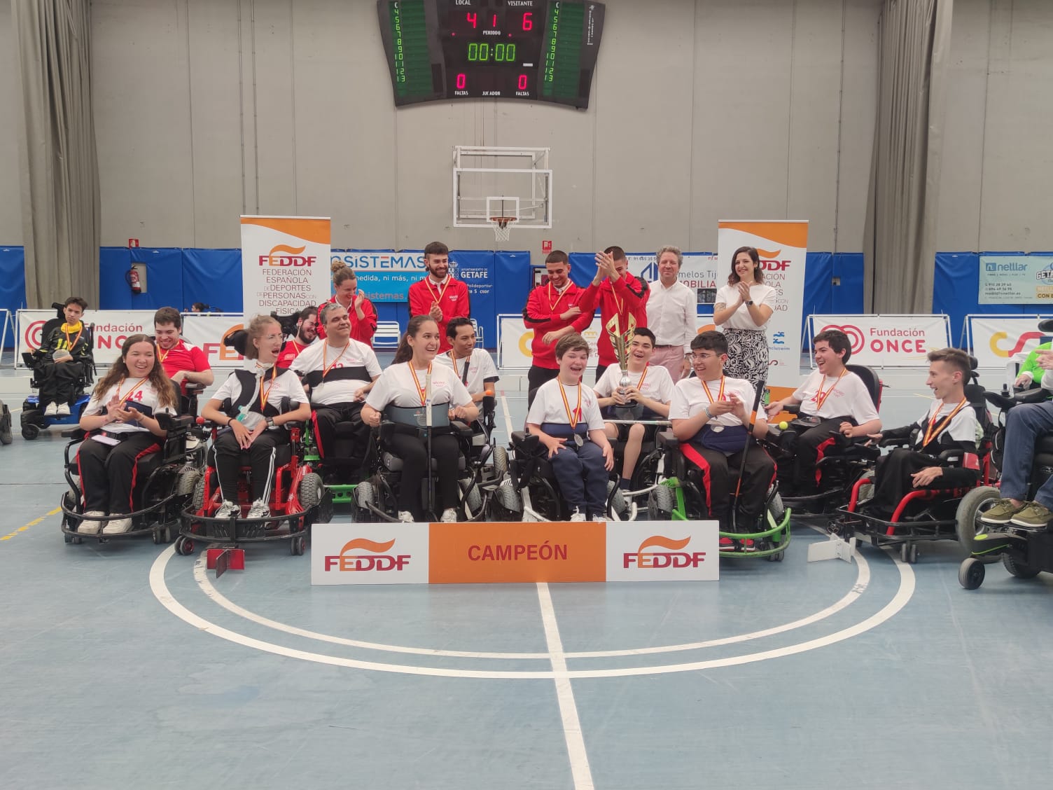 Madrid, campeona de Espa&ntilde;a de hockey en silla de ruedas el&eacute;ctrica