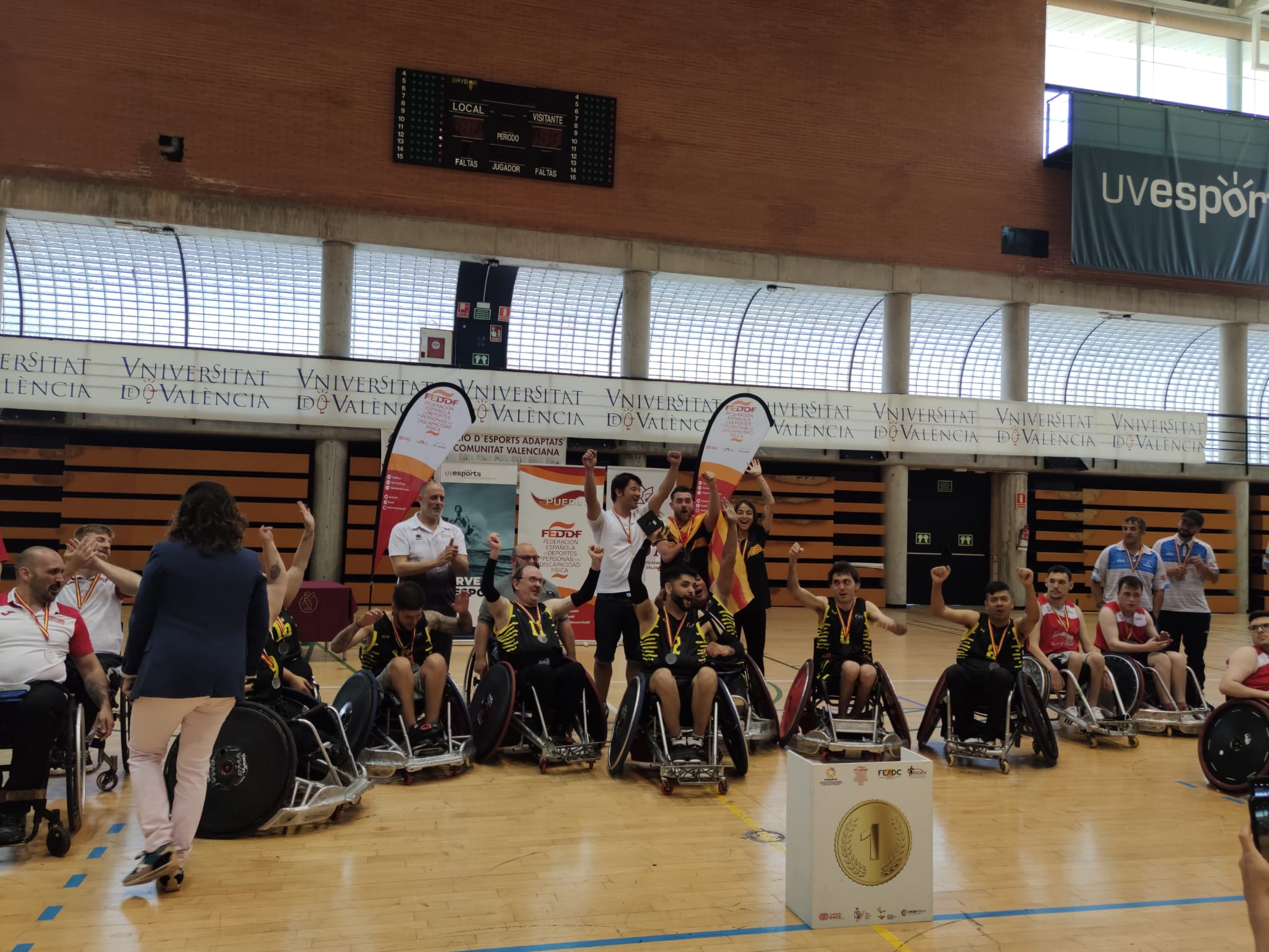 Catalu&ntilde;a, campeona de Espa&ntilde;a de rugby en silla de ruedas por Comunidades Aut&oacute;nomas.