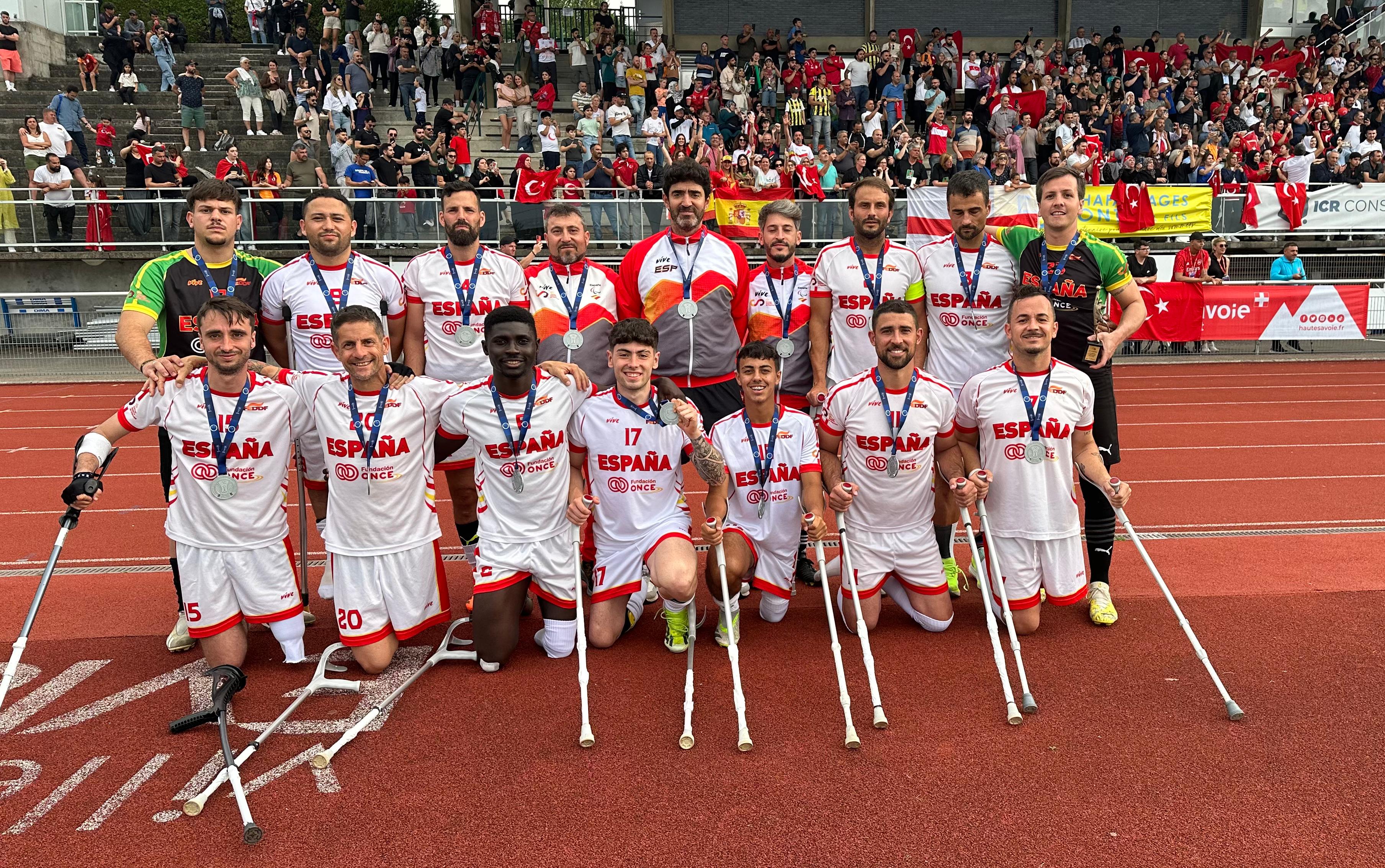 Espa&ntilde;a, subcampeona de Europa de f&uacute;tbol amputados