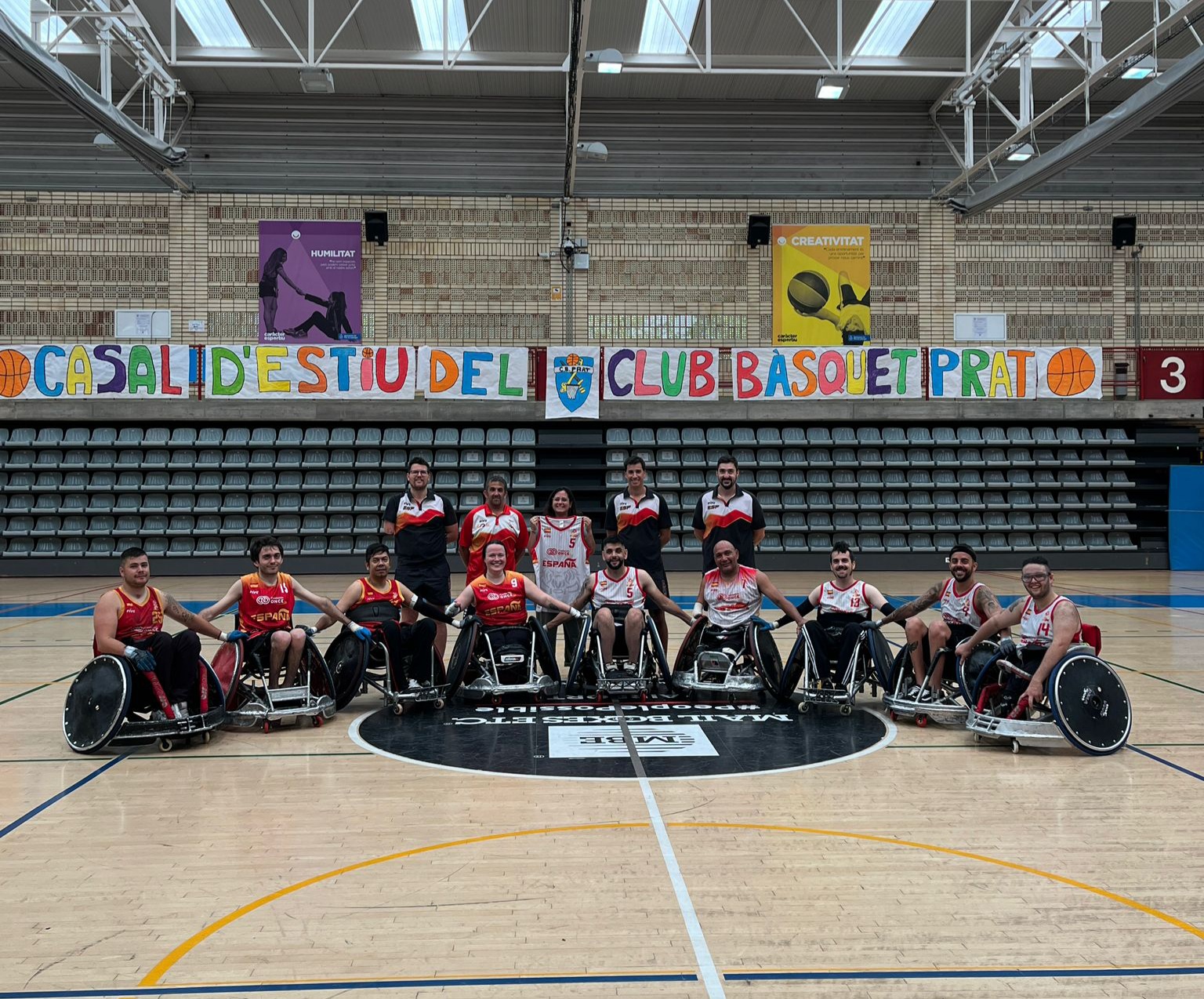 La selecci&oacute;n espa&ntilde;ola de rugby en silla prepara el Europeo de Finlandia en El Prat de Llobregat