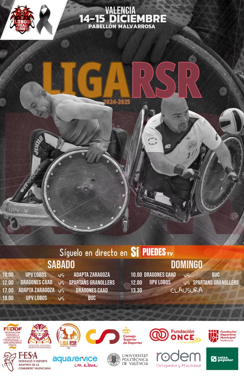 La Liga de rugby en silla de ruedas llega a Valencia en su cuarta jornada