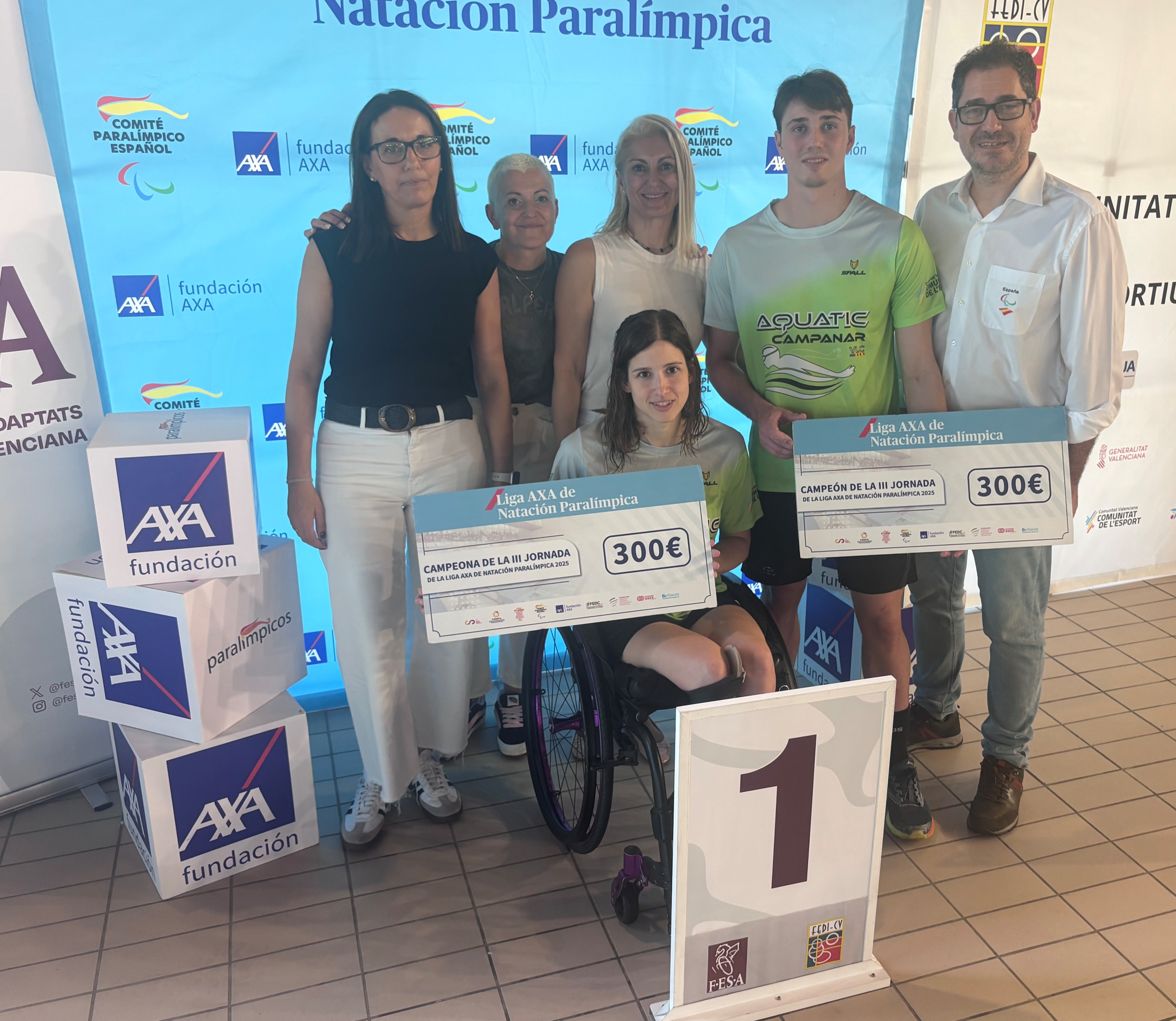 Enrique Alhambra y Leyre Ort&iacute;, campeones de la tercera jornada de la Liga AXA de nataci&oacute;n en Torrevieja