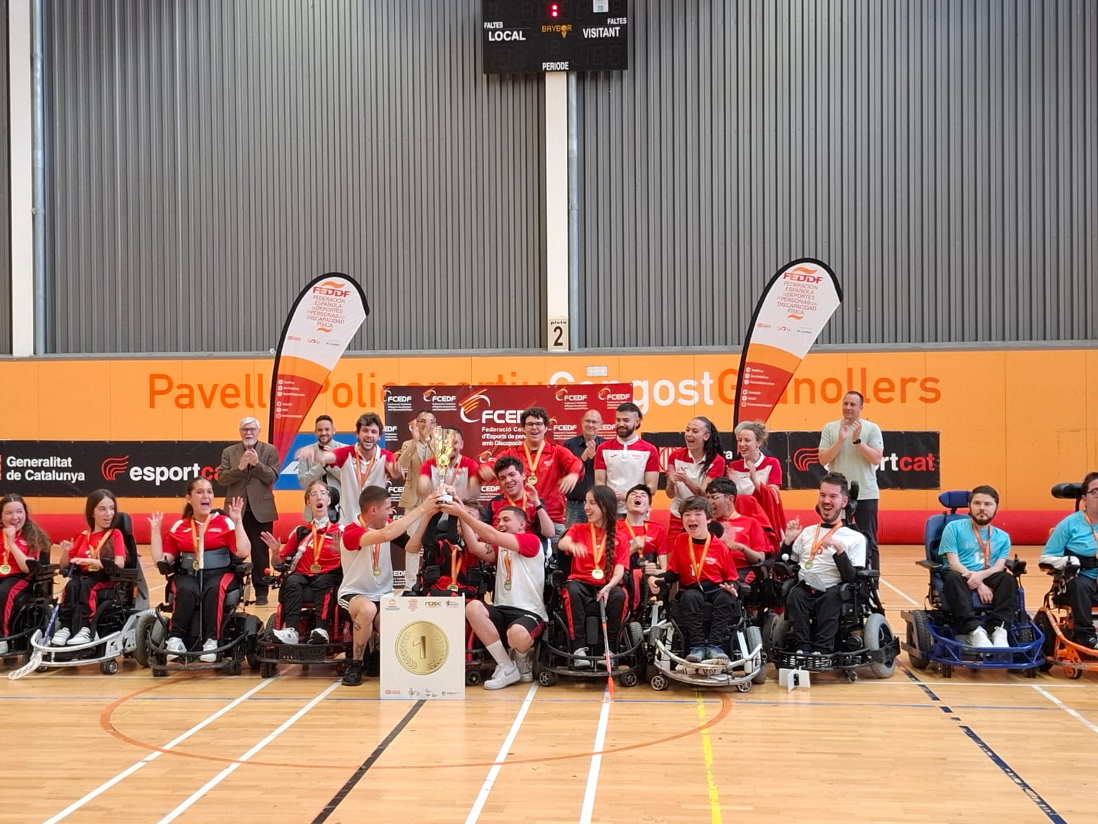 Madrid, campe&oacute;n de Espa&ntilde;a de hockey en silla de ruedas el&eacute;ctrica por Comunidades Aut&oacute;nomas 