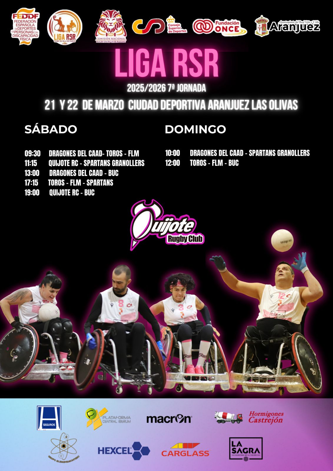 Duelos a todo o nada en la s&eacute;ptima jornada de la Liga de rugby en silla de ruedas