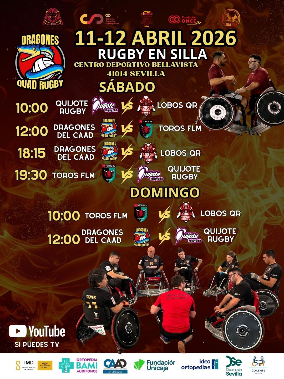 Sevilla acoge la octava jornada de la Liga de rugby en silla de ruedas