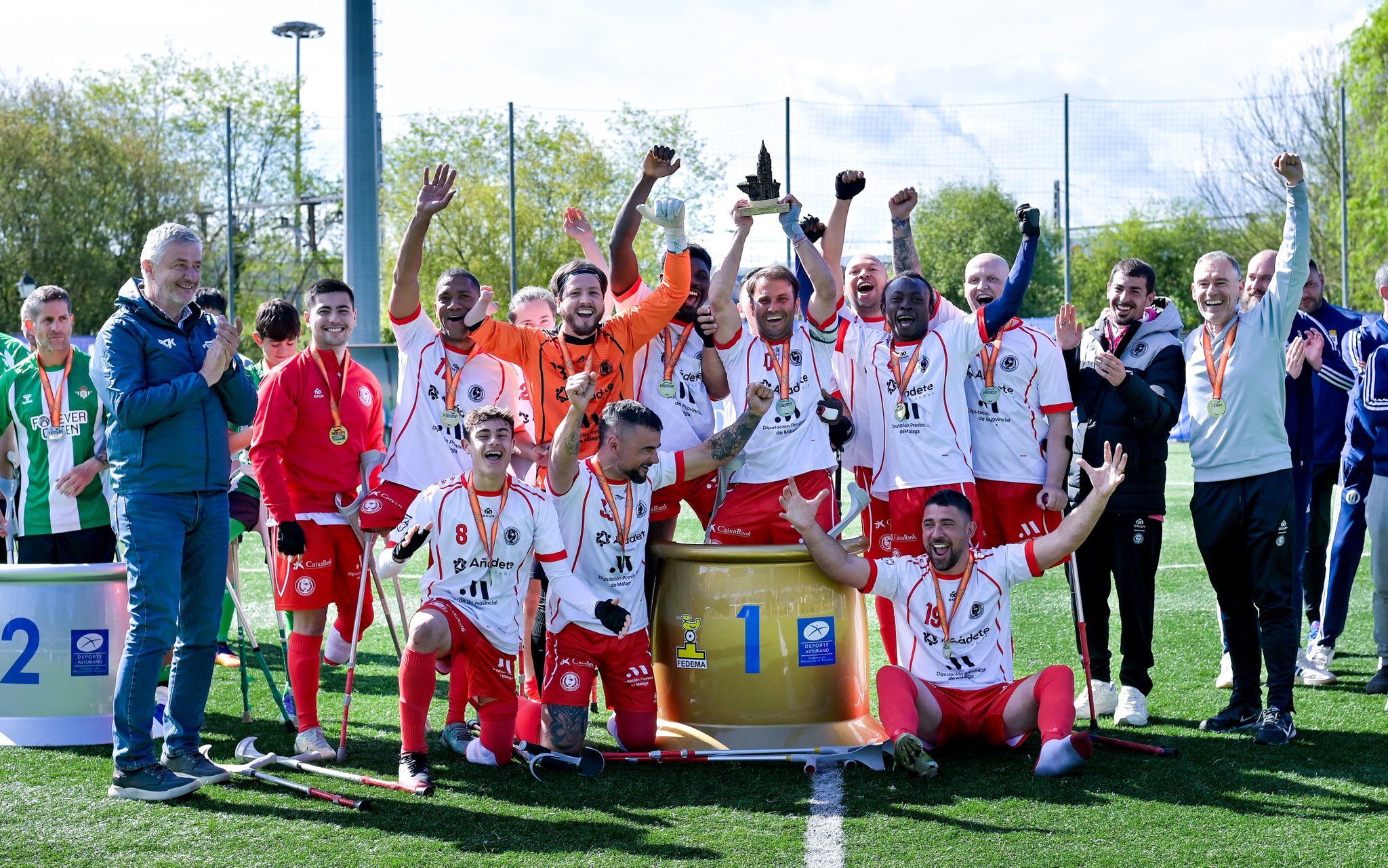 Flamencos Amputados Sur, campe&oacute;n de Espa&ntilde;a de f&uacute;tbol amputados