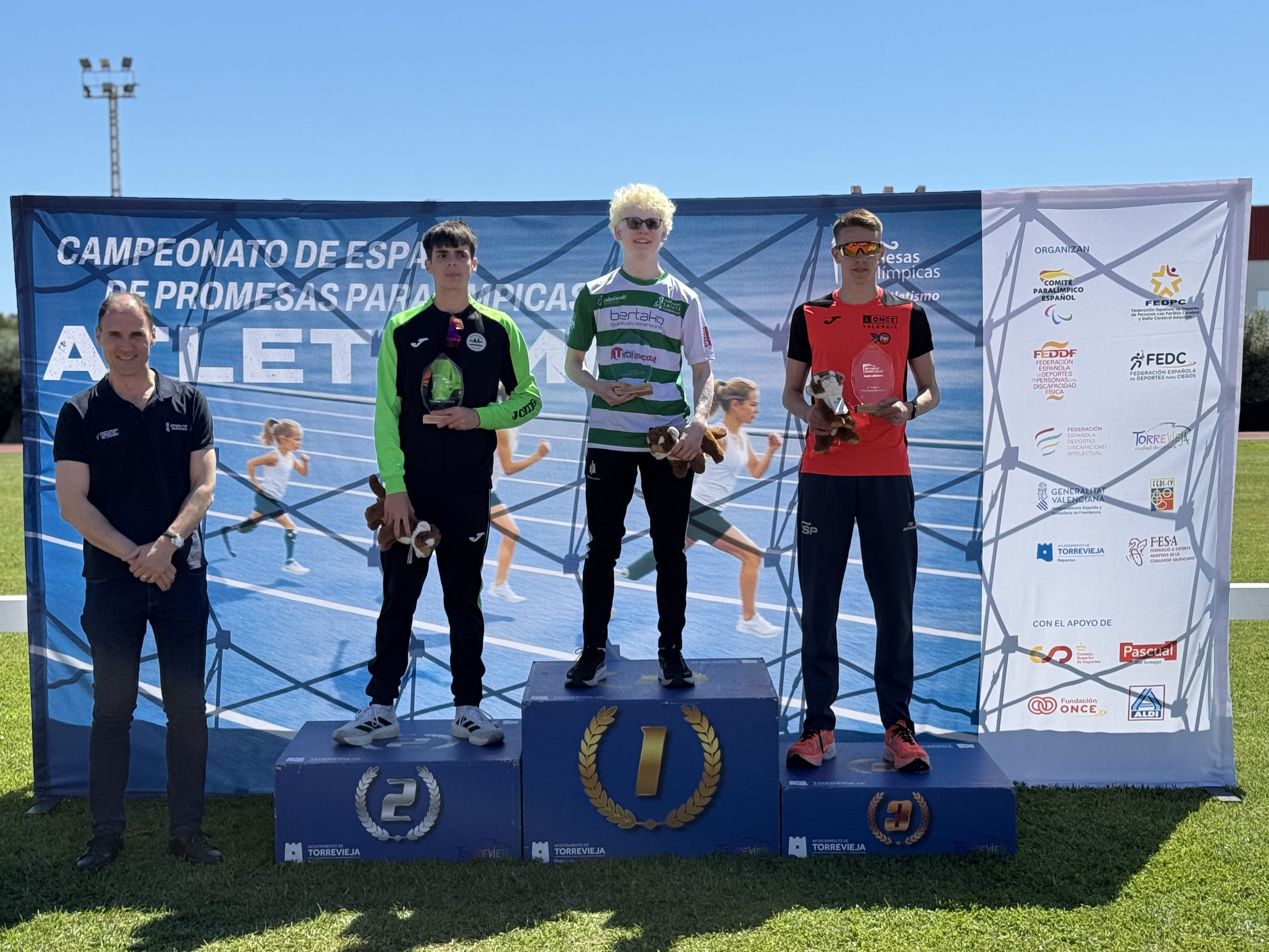 Aner Ar&oacute;stegui, vencedor del Campeonato de Espa&ntilde;a de promesas paral&iacute;mpicas de atletismo
