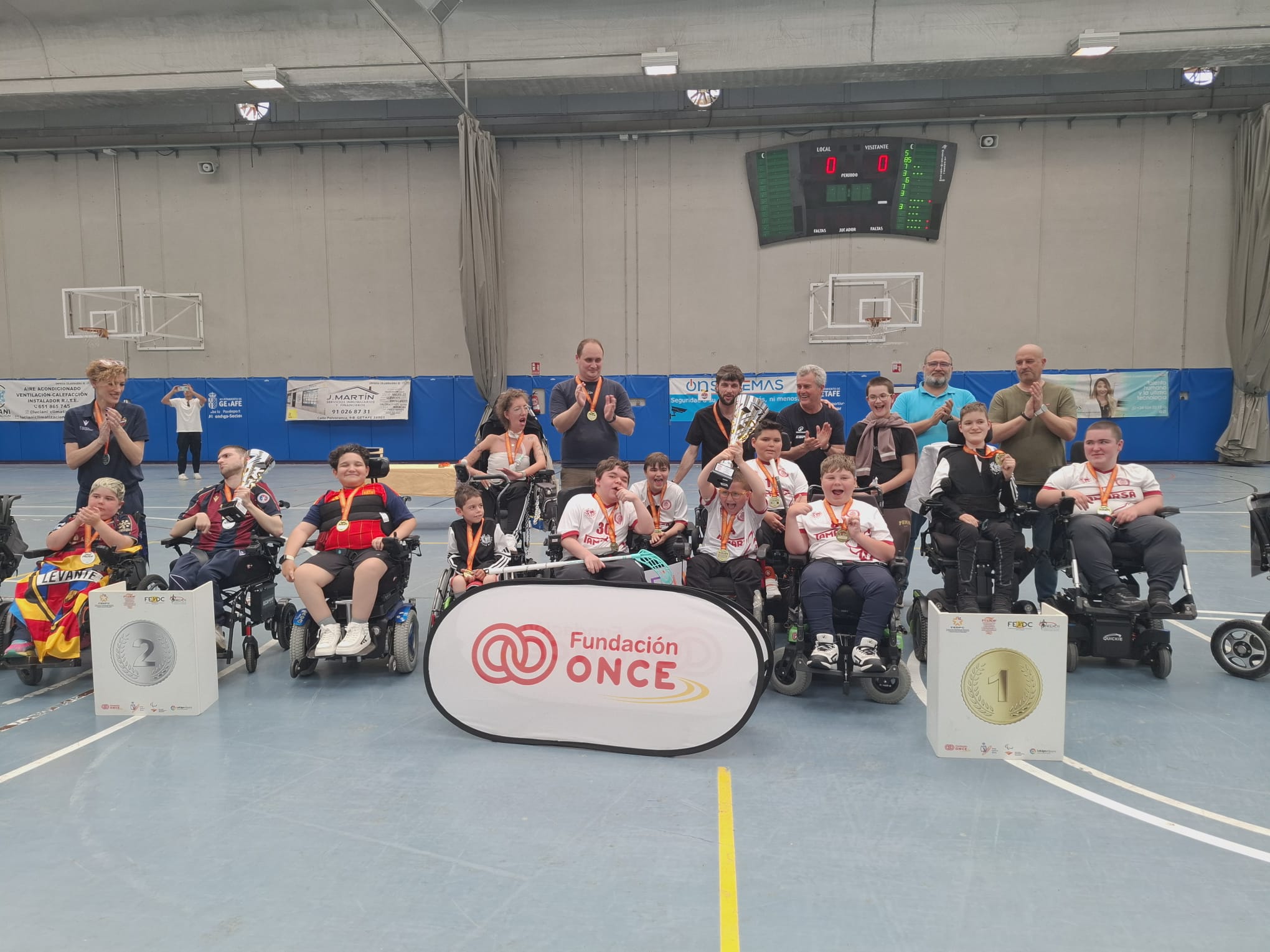CD Atlas, campe&oacute;n de Espa&ntilde;a de promesas de hockey en silla de ruedas el&eacute;ctrica