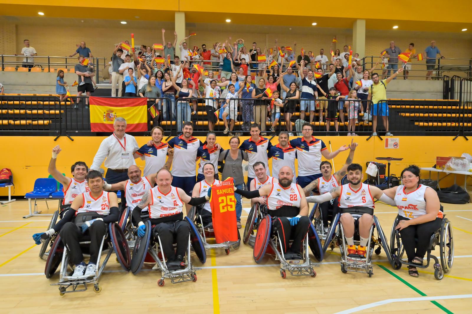 Espa&ntilde;a, campeona del Europeo B, consigue un hist&oacute;rico ascenso a la &eacute;lite del rugby en silla de ruedas