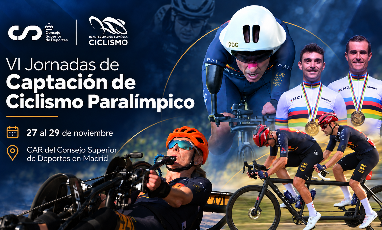 La RFEC convoca jornadas de captaci&oacute;n de ciclismo paral&iacute;mpico para descubrir nuevos talentos
